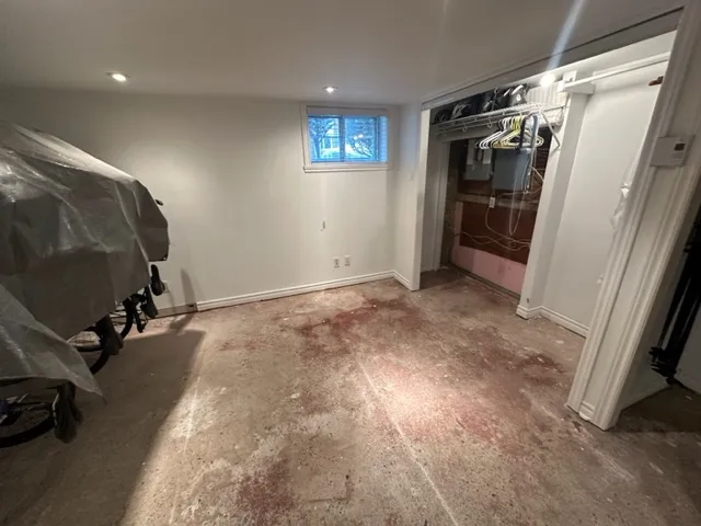 Interior Basement Waterproofing in Montreal, Quebec. Before