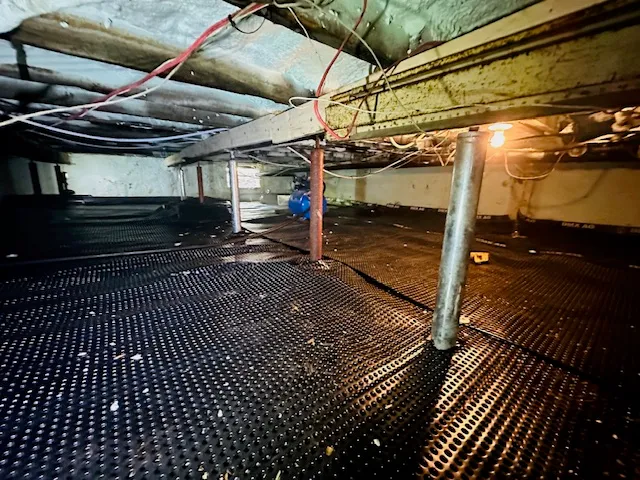 Problèmes d'Humidité et de Renforcement Identifiés dans le Vide Sanitaire à Québec, QC