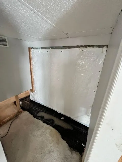 Solution Against Basement Water Infiltration with Interior Drain System in Mascouche, QC