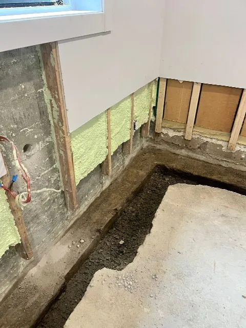 Waterproofing and Interior Drain Installation in Fabreville, Laval, QC Waterproofing and Interior Drain Installation in Fabreville, Laval, QC
