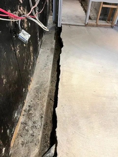 Solution Against Basement Water Infiltration with Interior Drain System in Mascouche, QC