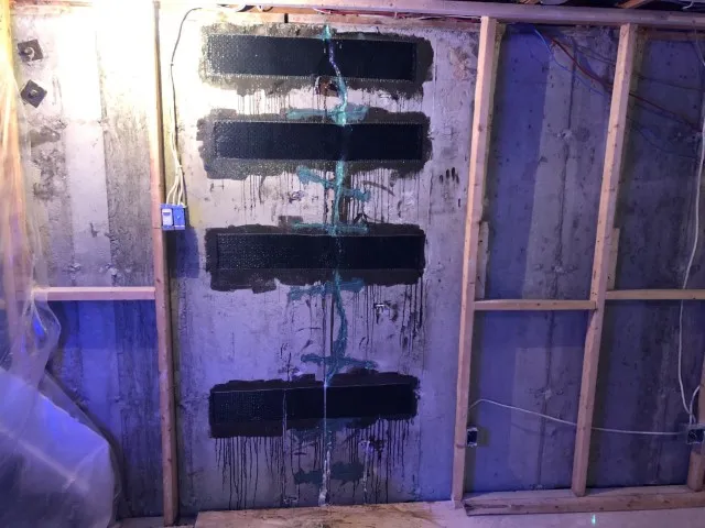 Solution for Interior Crack Reinforcement and Repair in Ahuntsic, QC. After