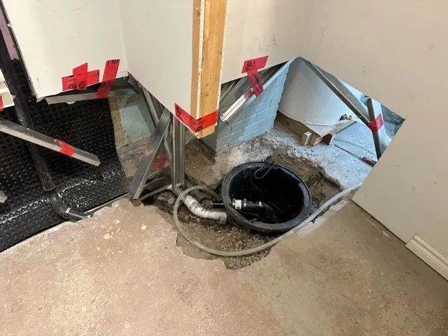 Imperméabilisation du sous-sol de l'intérieur à Montréal, QC