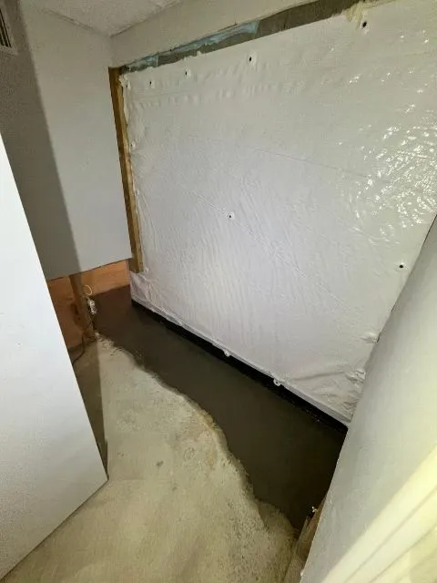 Solution Against Basement Water Infiltration with Interior Drain System in Mascouche, QC