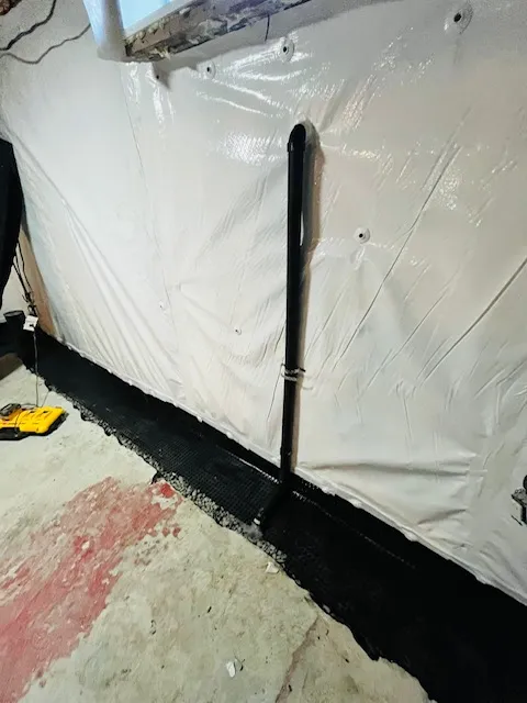 Solution Against Basement Water Infiltration with Interior Drain System in Laval, QC