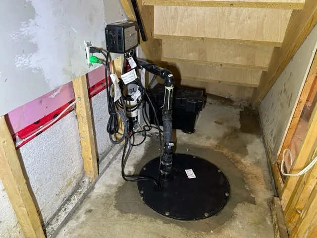 Installation Pompe Puisard et Pompe de Secours au sous-sol à Sainte-Rose, QC