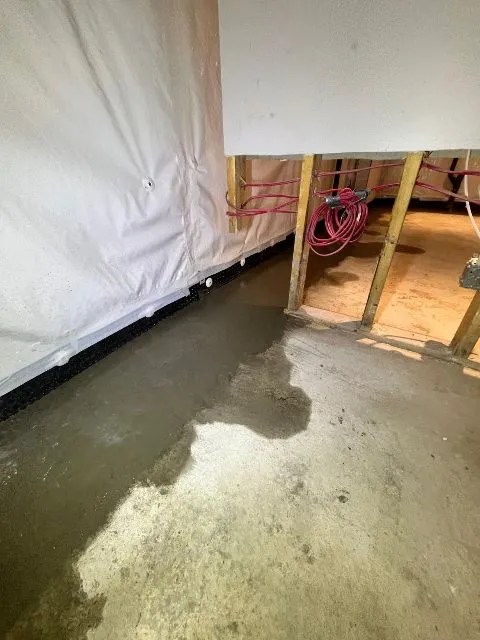 Solution Against Basement Water Infiltration with Interior Drain System in Mascouche, QC
