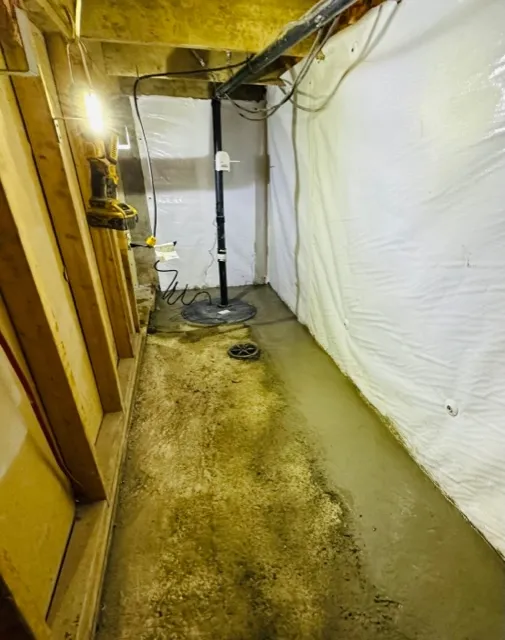 Sump Pump Installation and Waterproofing in the Basement in Sainte-Thérèse, QC Sump Pump Installation and Waterproofing in the Basement in Sainte-Thérèse, QC