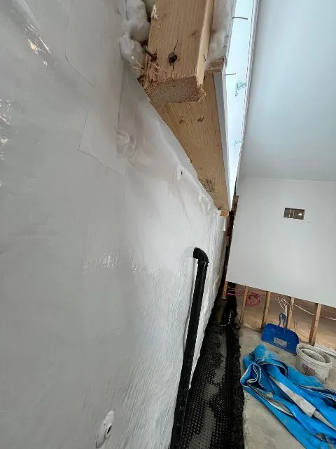 Solution Against Basement Water Infiltration with Interior Drain System in Mascouche, QC