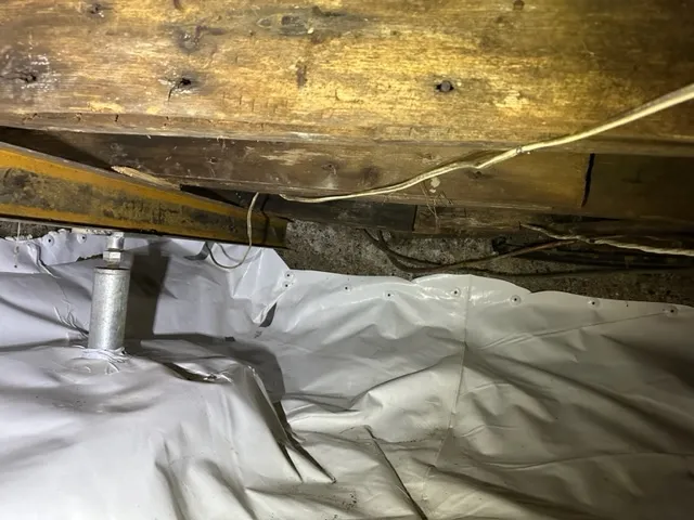 Crawl Space Beam Stabilization and Encapsulation in Sainte-Eustache, QC. After Crawl Space Beam Stabilization and Encapsulation in Sainte-Eustache, QC. After