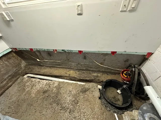 Imperméabilisation et Installation de drain intérieur à Chomedey, Laval, QC