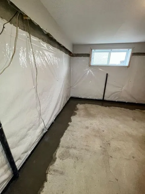 Solution Against Basement Water Infiltration with Interior Drain System in Mascouche, QC