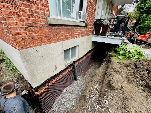 Solution with Exterior Foundation Waterproofing System in Anjou, Montreal, QC Solution with Exterior Foundation Waterproofing System in Anjou, Montreal, QC
