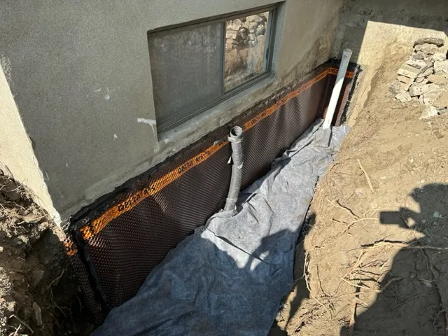 Solution with Exterior Foundation Waterproofing System in Anjou, Montreal, QC