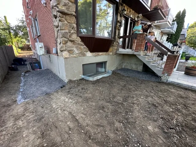 Solution with Exterior Foundation Waterproofing System in Anjou, Montreal, QC