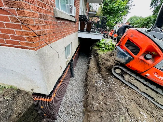 Solution with Exterior Foundation Waterproofing System in Anjou, Montreal, QC Solution with Exterior Foundation Waterproofing System in Anjou, Montreal, QC