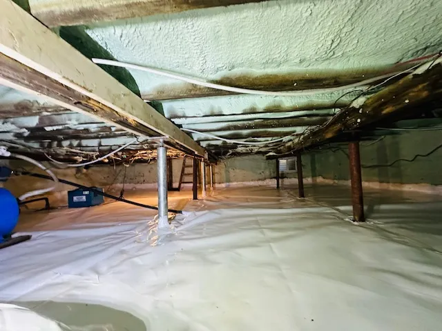 Problèmes d'Humidité et de Renforcement Identifiés dans le Vide Sanitaire à Québec, QC
