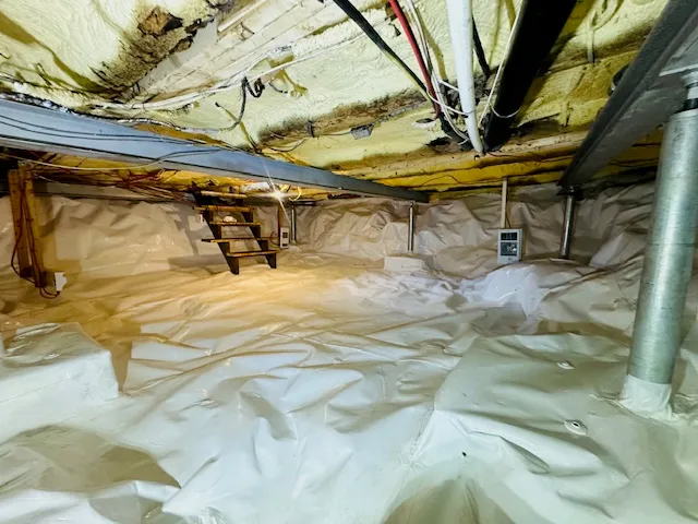 Solution pour la stabilisation et l’encapsulation d’un vide sanitaire à Bromont, QC Solution pour la stabilisation et l’encapsulation d’un vide sanitaire à Bromont, QC