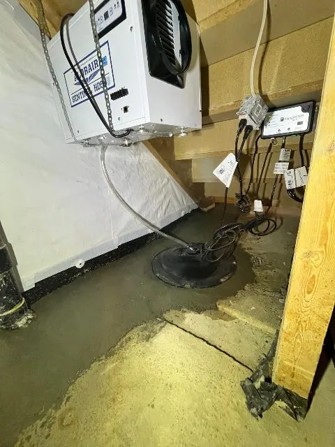 Solution Against Basement Water Infiltration with Interior Drain System in Mascouche, QC
