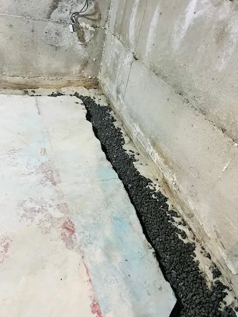 Solution Against Basement Water Infiltration with Interior Drain System in Laval, QC
